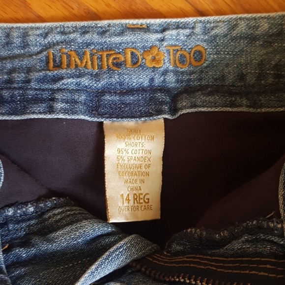 Limited Too Denim Skirt - Girls Size 14 - Picture 3 of 3